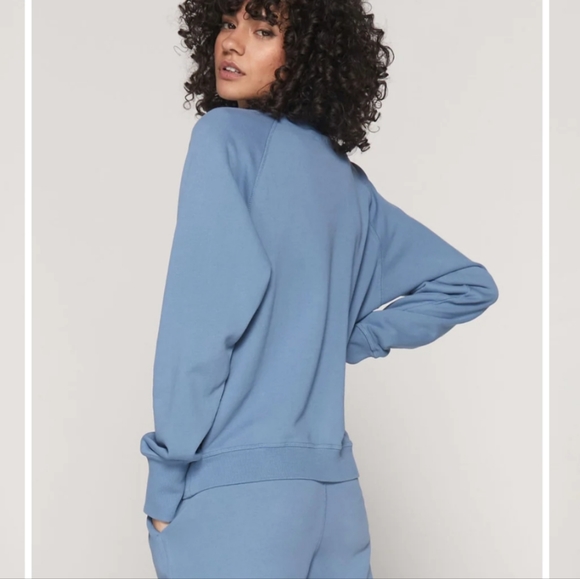 Spiritual Gangster Blue Women's Sweater - Picture 4 of 14